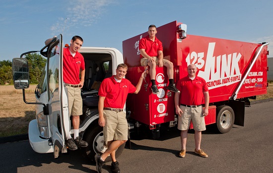 the team of 123 junk removal at Haymarket, VA.