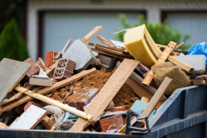 Pile of Debris after Home Renovation