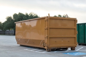 Dumpster Rental Bin in Fairfax Commercial Parking for Trash Removal