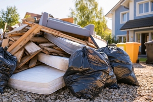 Bulky Waste Pile from Property Cleanout Project